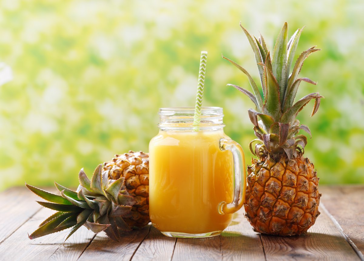 100% pineapple #juice = bright flavor and natural nutrients. It’s a source of vitamin C and bromelain without added sugar. bit.ly/44B7KAA