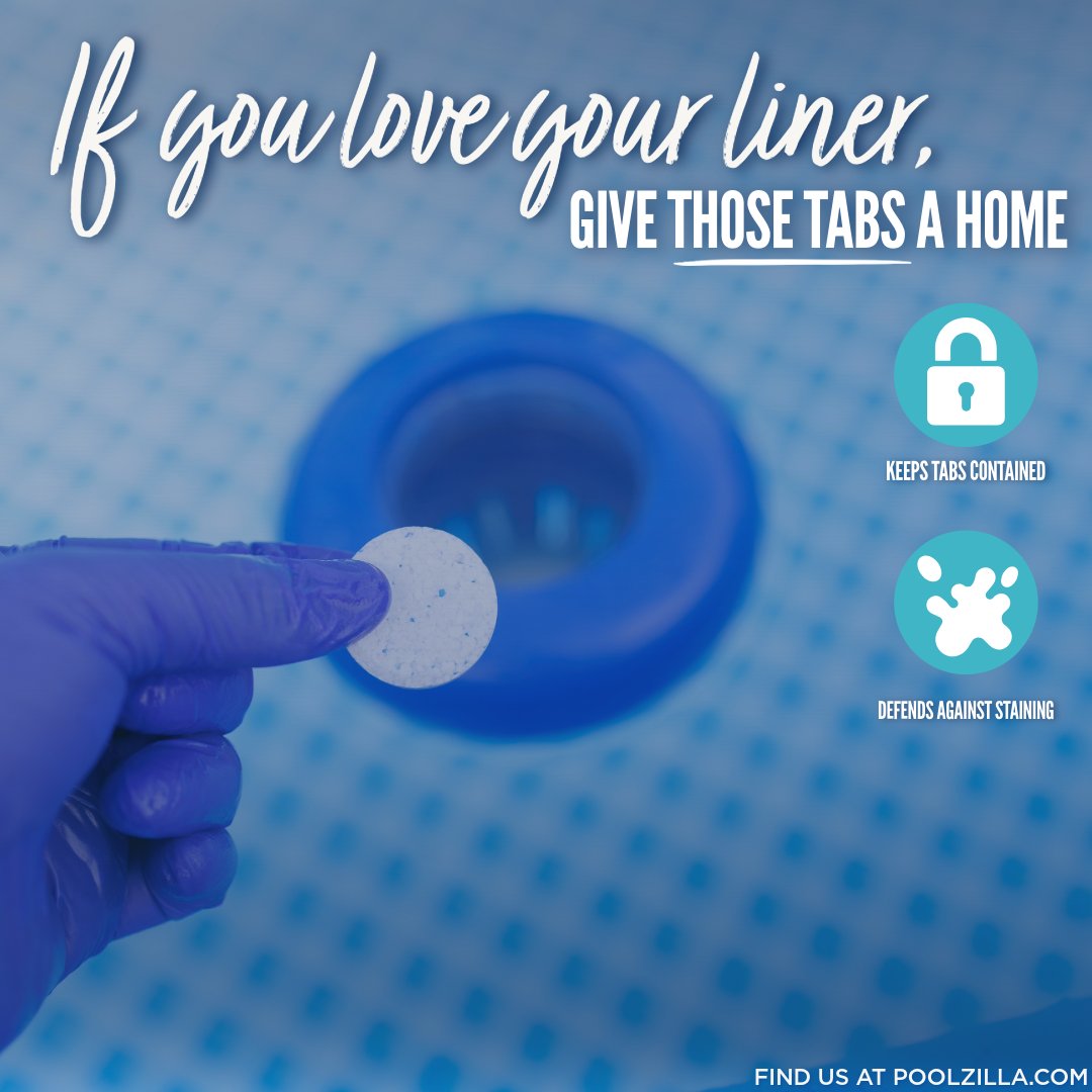 poolzilla_us's tweet image. ⚠️ Quick Tips: Keep tablets inside a floater rather than dropping them directly! ⚠️

When tablets sit on the liner, they can dissolve in that one concentrated spot. This can cause bleaching, fading, and more.

🧪Always use a floater for tablets
🚫 Never place tabs in the skimmer…