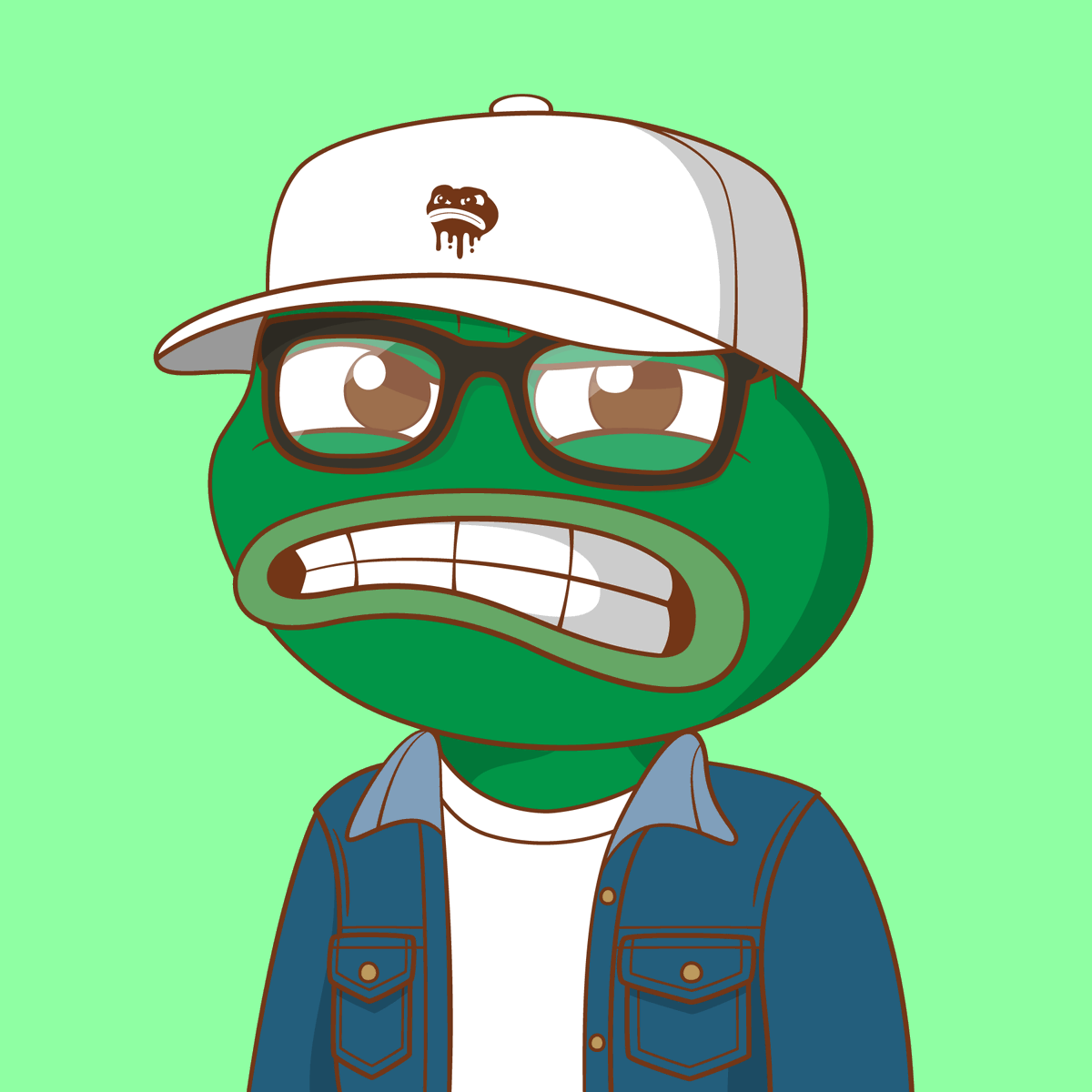 Pons_ETH's tweet image. 3300 Genesis Frogs burned so far.

Drop you new Exodus Frog below.  Here are some of mine.