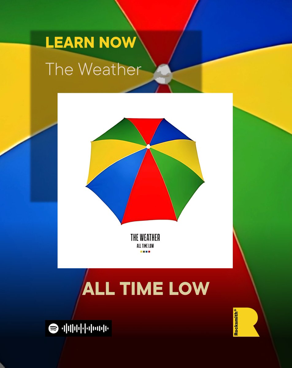 rocksmithplus's tweet photo. 🌦️ THE WEATHER BY ALL TIME LOW IS HERE!
The latest single from Everyone’s Talking! is now available to play on guitar, bass and piano.
Catchy hooks, emotional tension, classic ATL vibes. 🔥
GET THE GAME NOW 👉 https://t.co/ZdImfd02uE
#AllTimeLow #TheWeather #EveryoneIsTalking #NewMusic #PopPunk #RocksmithPlus #Guitar #Bass #Piano #LearnToPlay