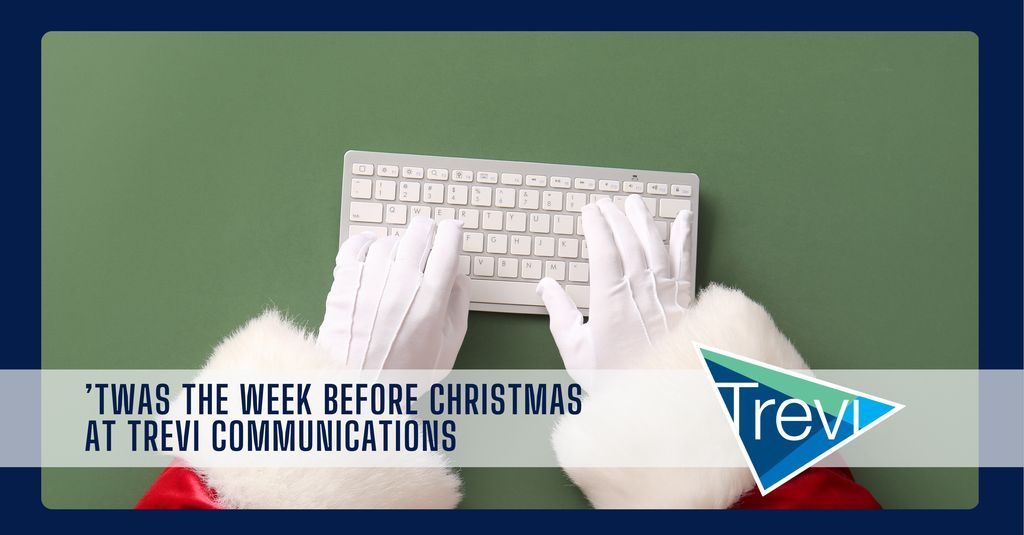 TreviComm's tweet photo. ’Twas the week before Christmas, both in-house and out,
Not a client was stirring, knowing Trevi was still up and about.
The pitches were lined up by the chimney with care,
Ready for press hits that soon would be there.....keep reading: https://t.co/Cm6WcSHJbk https://t.co/M0m4ruWD4E