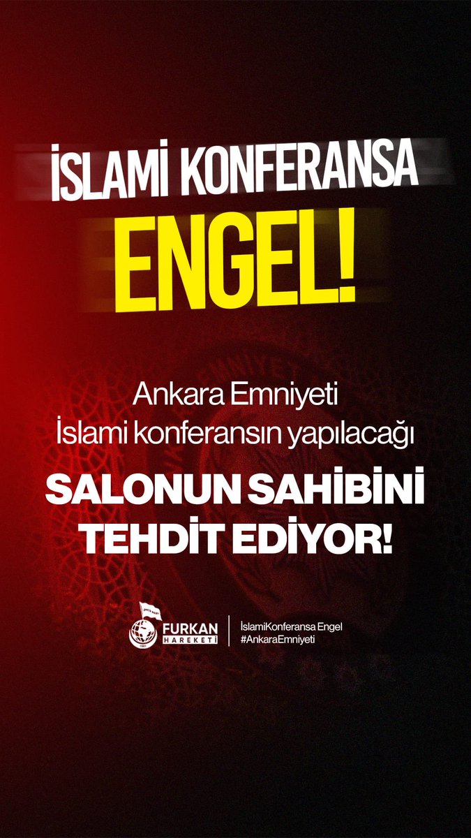 Her seferinde aynı senaryo: 
Yasak, engel, baskı!
Bu uygulamalar güvenliği değil zulmü gösteriyor 
AnkaraEmniyetinden YineEngel #İçişleriBakanlığı