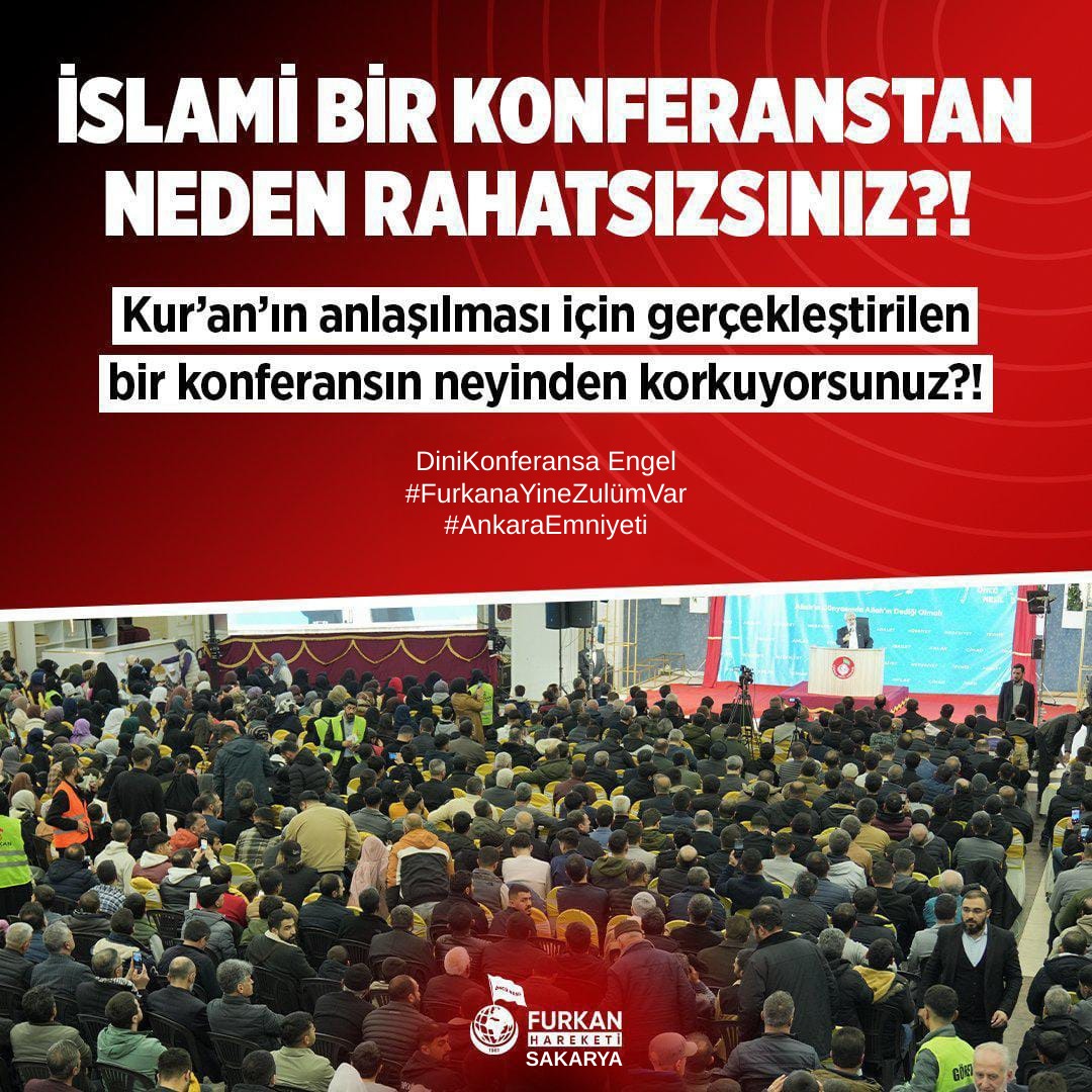 İSLAMİ BİR KONFERANSTAN NEDEN RAHATSIZSINIZ?! 

AnkaraEmniyetinden YineEngel
#İçişleriBakanlığı