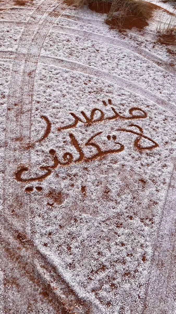 وصلتتت الصورة الأهم 

" متصدر لاتكلمني من ثلج الشملي 💛🫡"