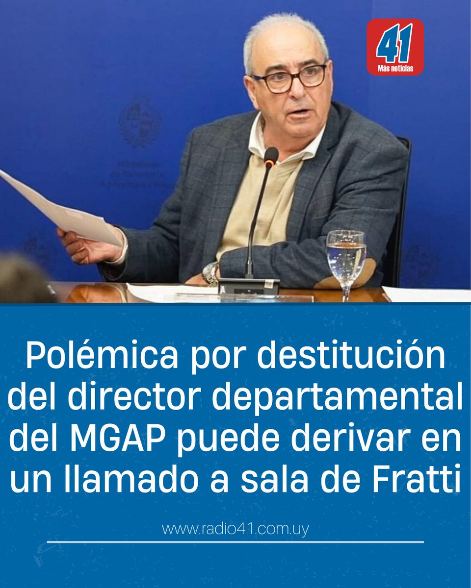 radio41sj's tweet photo. La resolución abarca a los jerarcas de Flores, Tacuarembó, Paysandú, Río Negro, San José y Maldonado. El senador @camboue elevó un pedido de informes acusando al FA de utilizar al Estado como un recurso para acomodar “amigotes”.
👇👇👇

https://t.co/2OllPc2U9J https://t.co/iR2EKGTAK6