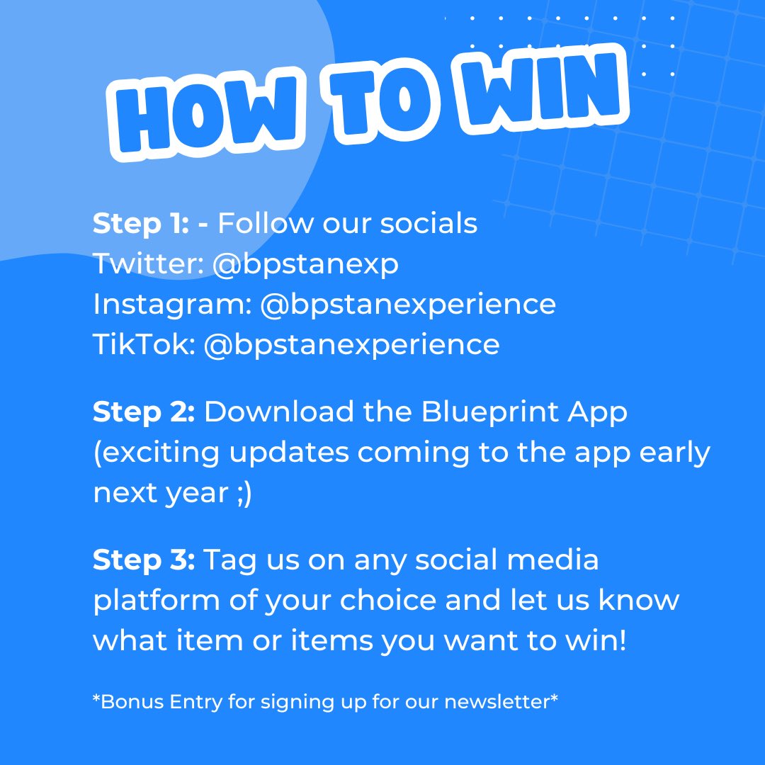 The Blueprint Stan Experience tweet media