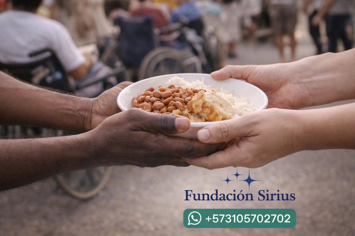 El 40 % de los hogares en Colombia solo come 2 veces al día, entre estos millones de personas con discapacidad; cada plato de comida compartido puede devolver dignidad y esperanza. Hoy puedes marcar la diferencia ¡dona comida!