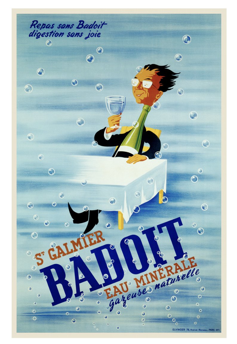 PosterCorner's tweet image. St. Galmier Badoit Eau Minerale Vintage Poster by Elvinger 1938 French Sparkling Water Advertisement.
Available on our website...
postercorner.com/badoit-eau-min…