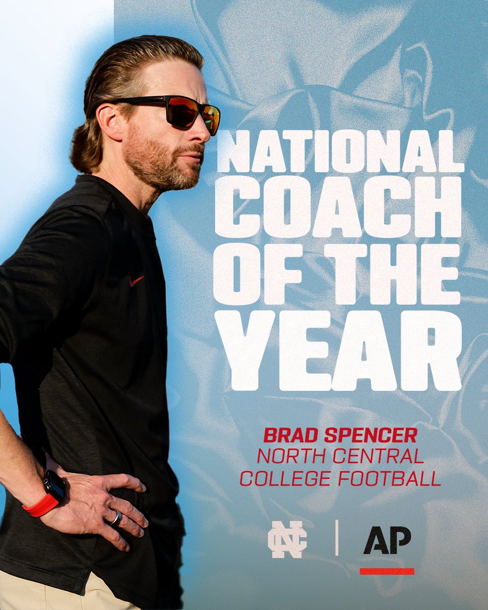 NCC_Athletics's tweet image. Earning the most @ap All-Americans in @NCAADIII, @football_ncc claims seven honors, highlighted by John Sullivan (Defensive Player of the Year) and Brad Spencer (Offensive Player of the Year)!

📰: northcentralcardinals.com/news/2025/12/1…

#WeAreNC #d3fb