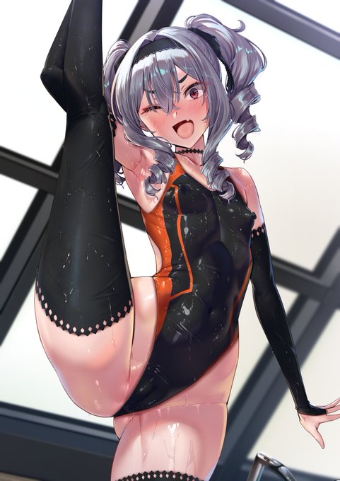 ちょっとi字バランスやってみてくれる?何にもしないから! ↓続きの差分等、有料ですが公開中です! fanbox: Fantia: