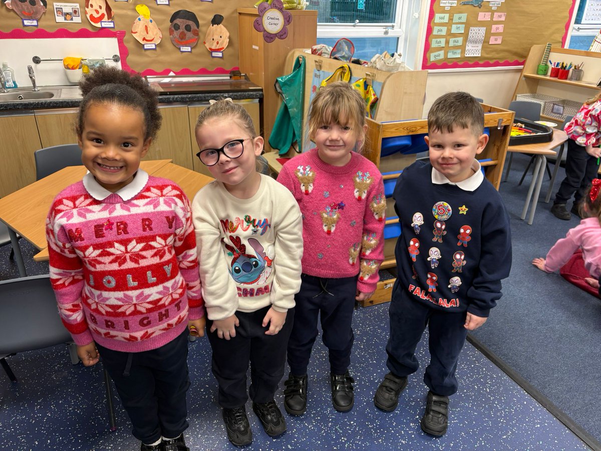 BishopBewick's tweet photo. Festive jumpers and Christmas cheer filled St Markโs Catholic Primary as pupils and staff marked Christmas Jumper Day ๐๐งถ
๐ https://t.co/RhQUF9v72z
#StMarks #ChristmasJumperDay #BBCET @dioceseHN https://t.co/4oywCrI64G