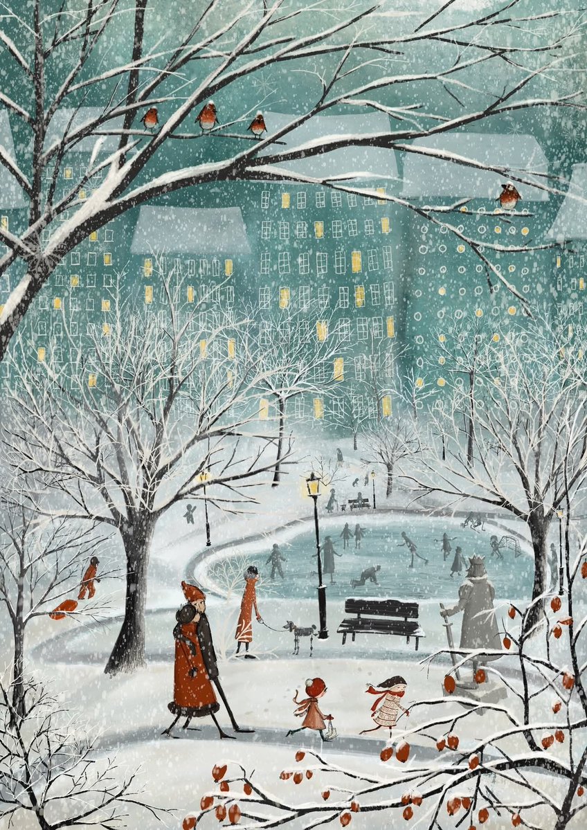 Snow in Park by Maja Lindberg