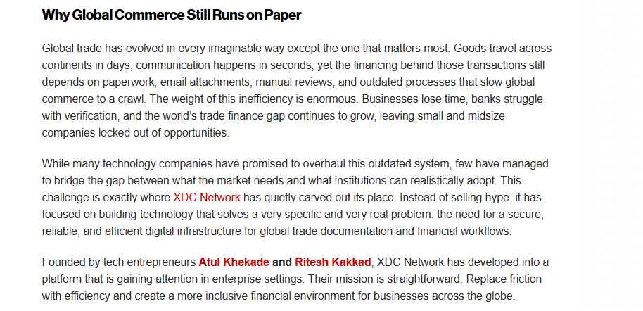 Trade finance still stuck in paper ✉️📜 but $XDC 
Network is quietly digitizing global commerce 📈🌏
More 👇

🔗 nypost.com/2025/12/17/con… 

#XDC #BTC #ETH #XRP <a href="/XDCNetwork/">XDC Network</a> #winOnePlusPadGo2 #Survivor #Ashes2025 #nadiedicenada #DedeAshiogwu #DedeAshiogwu