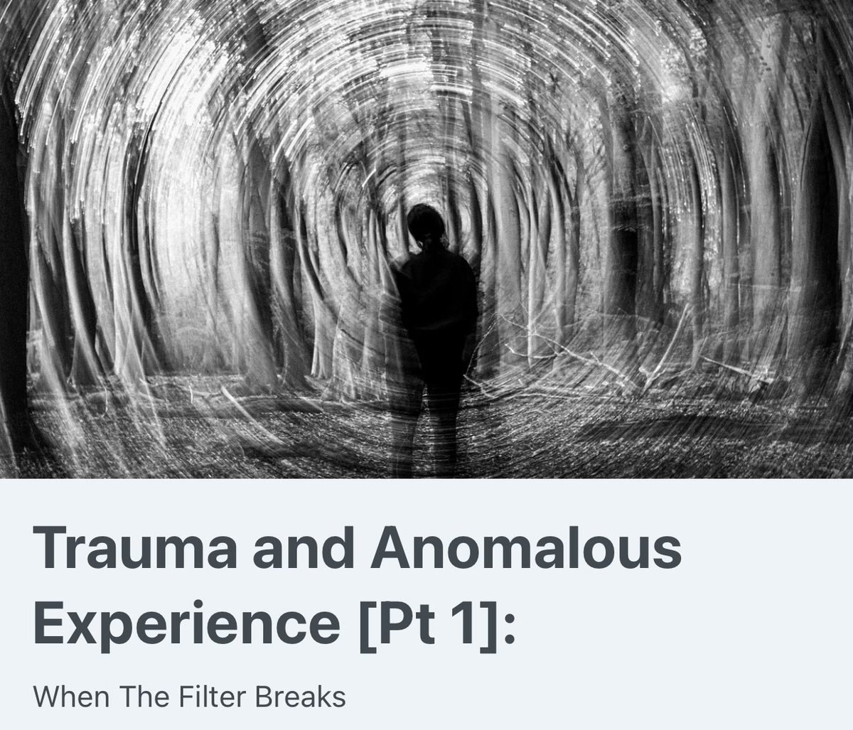 UFO_Rabbit_Hole's tweet image. Part one in a new series about the intersection of trauma and anomalous experience—and what it can tell us about the nature of reality, the power structures at play in shaping our world, and our own hidden potential.

Link in comments ⬇️