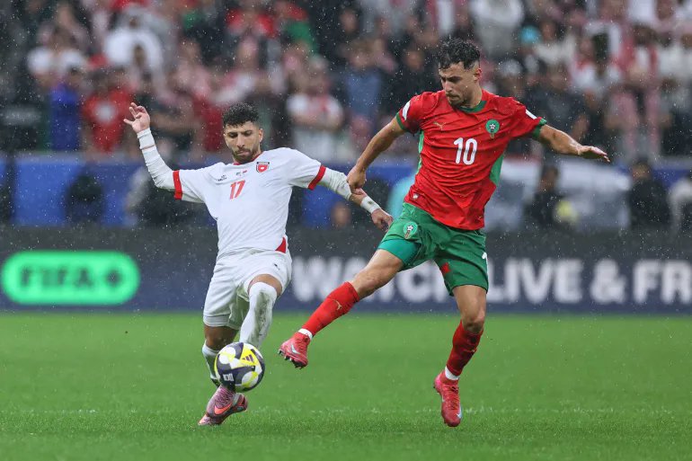 النشامى يسجل هدف التعادل في شباك المغرب #الأردن 