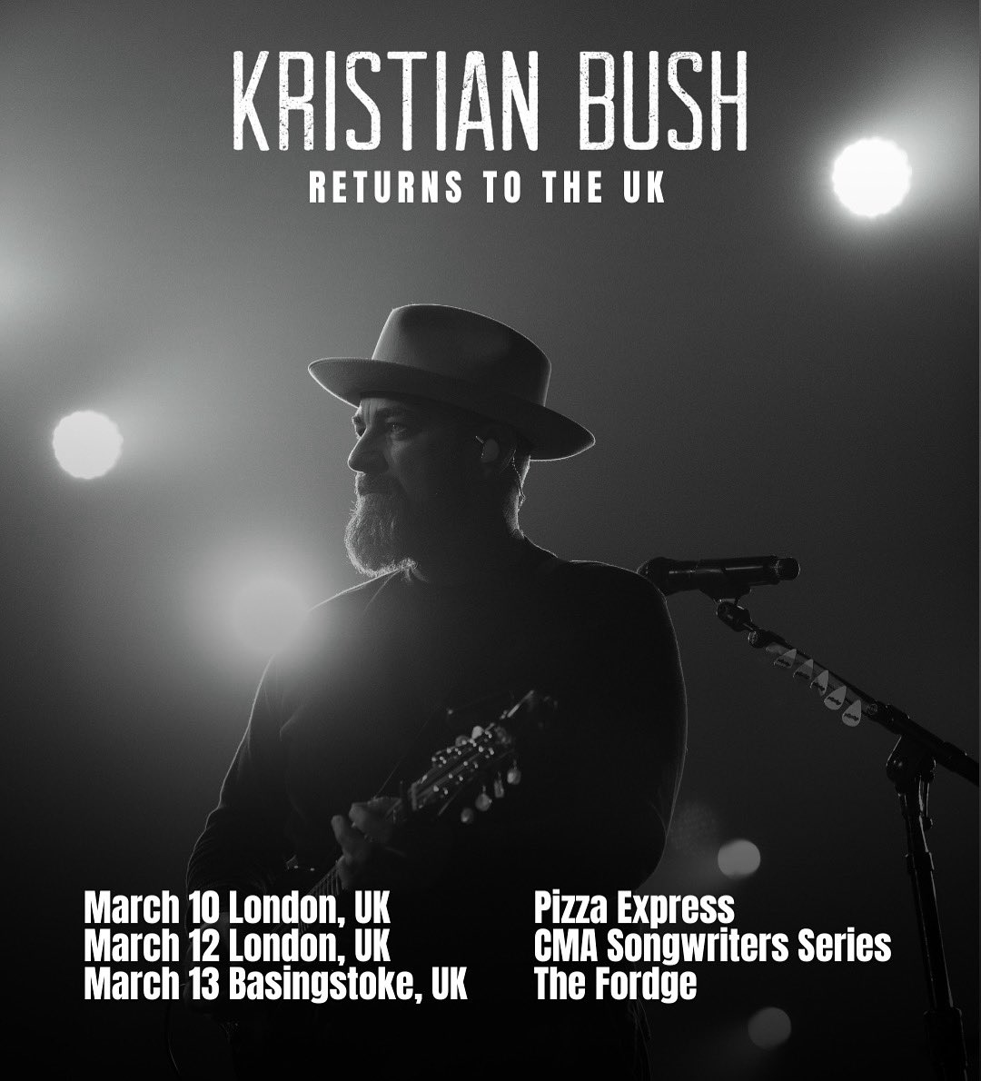 I’m heading back to the UK in 2026! 🇬🇧 tag a friend to join you.  I’ll see you there! Tickets at kristianbush.com