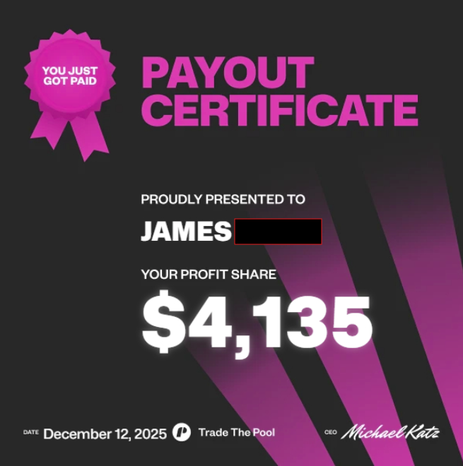 Thomas_trades1's tweet photo. Shoutout to @TradeThePool  for being one of the best in the game. This is one of many payouts I have received over the last few months. Really a perfect fit for new and aspiring traders as well as seasoned ones. https://t.co/xYf2EA1ck7
