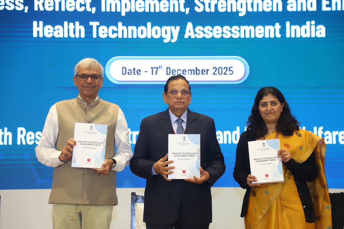 DhrHtain's tweet photo. Prof. Vinod Paul, Member (Health), @NITIAayog, delivered the keynote at the 2nd #HTA Conclave #ARISE2025 envisioning the expansion of #HTAIn through advancing the science of HTA and driving evidence-informed policy innovation. The event witnessed key launches & inspiring insights https://t.co/IJ0QJ6uxwP
