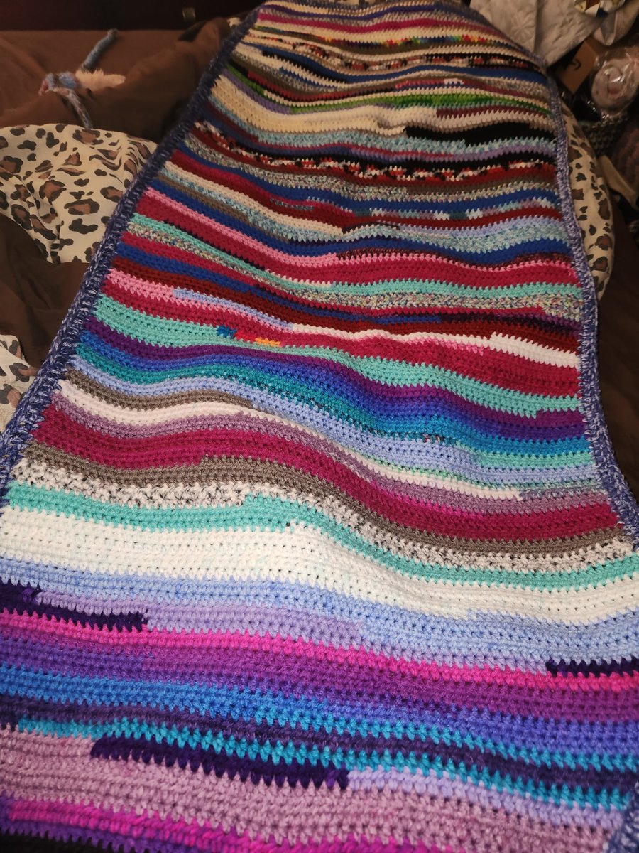 Chaos Wrap, 54"x24", make me an offer. Rady to ship. Handmade, brand new, 100% Premium machine washable/dryable. 🦝🧶💚