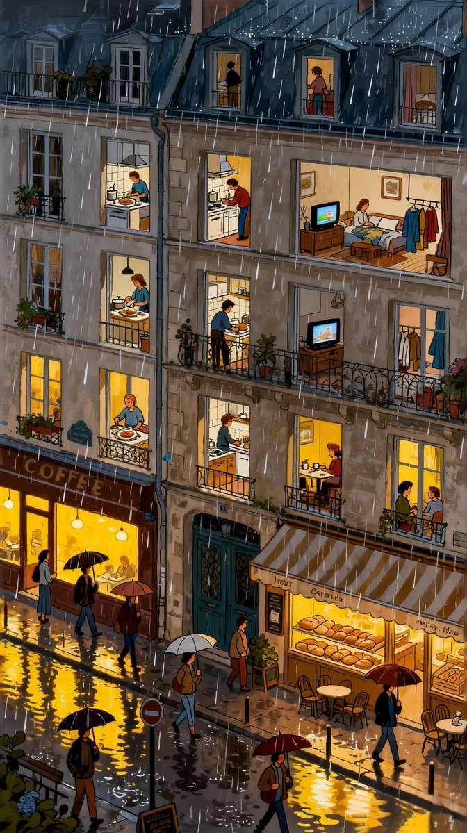 Rainlit Windows 🌧️