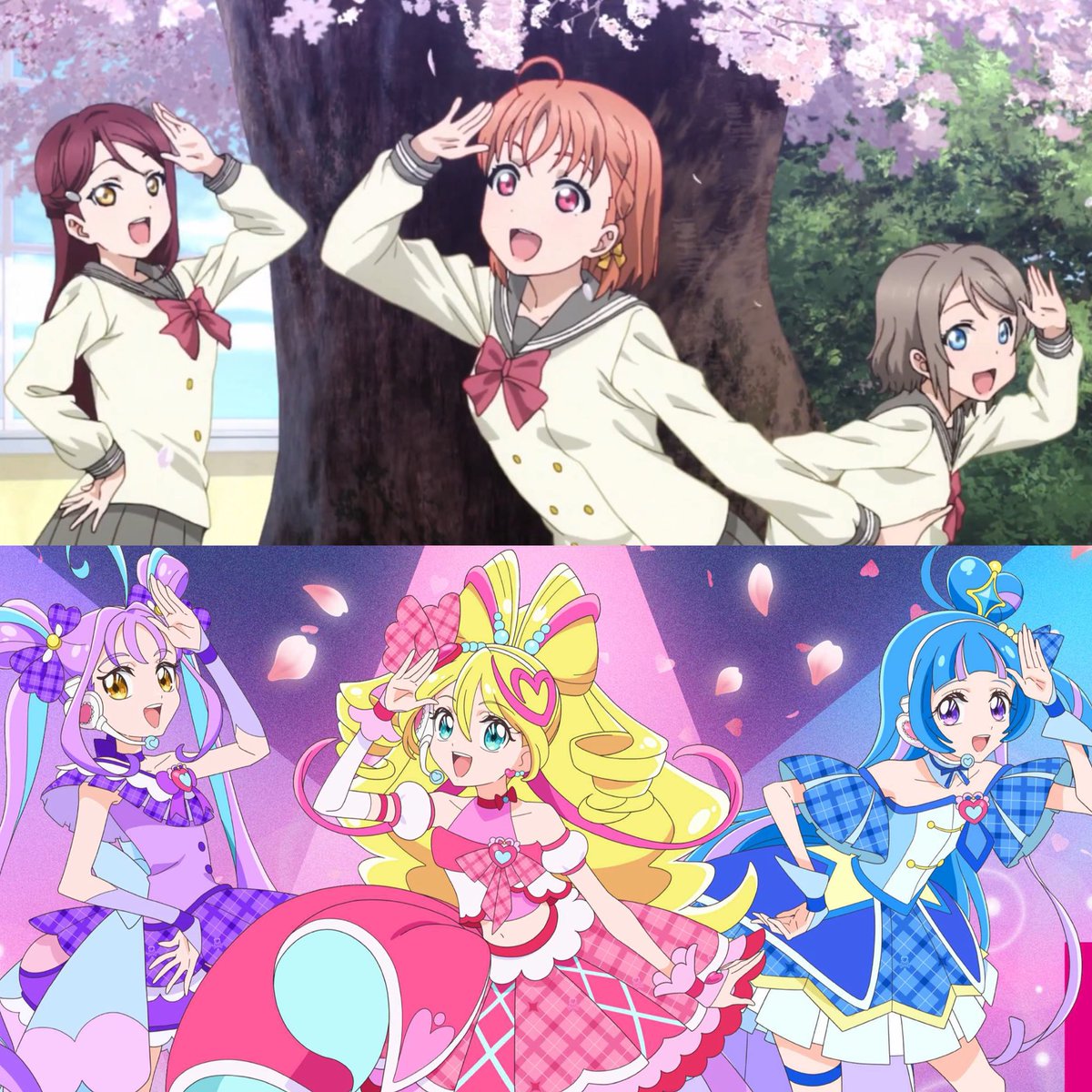 _Ritao_'s tweet image. 決めたよHand in Hand 
#lovelive #precure