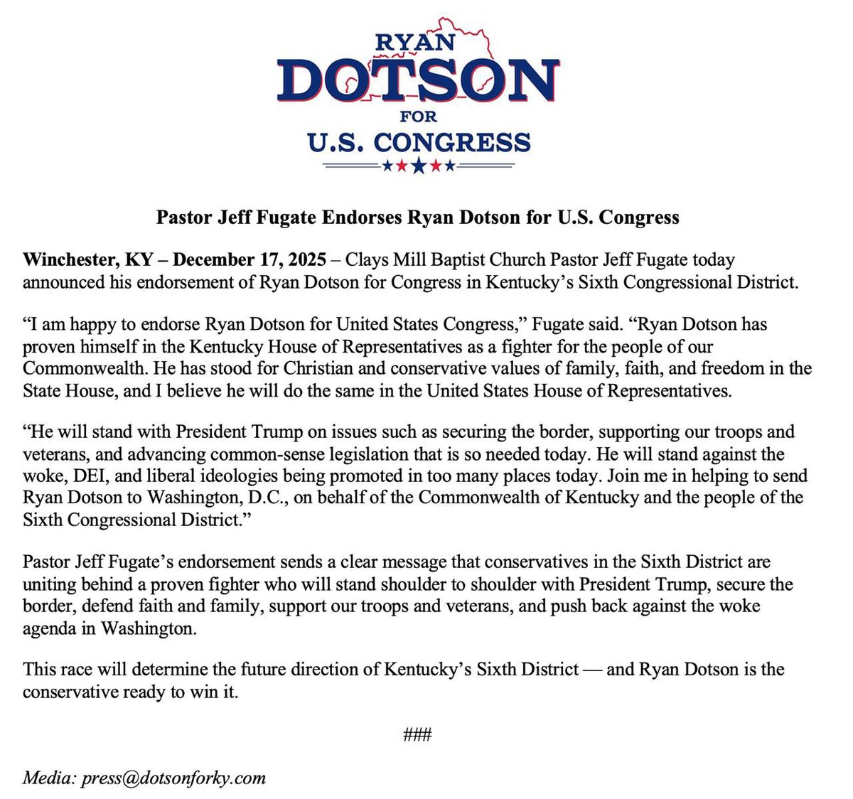 Ryan Dotson for Congress 🇺🇸 tweet media