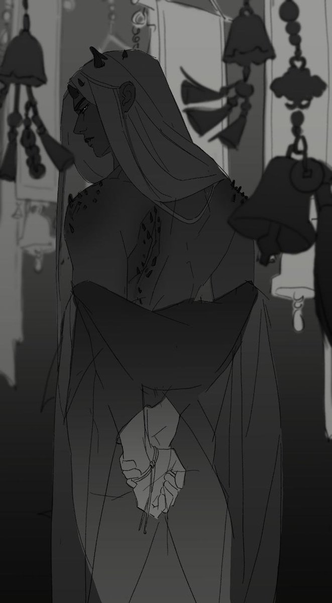 Xuán Mó 

"Once you were a great dragon. Now you are a great curse." 

OC of mine
#originalcharacter #doodle