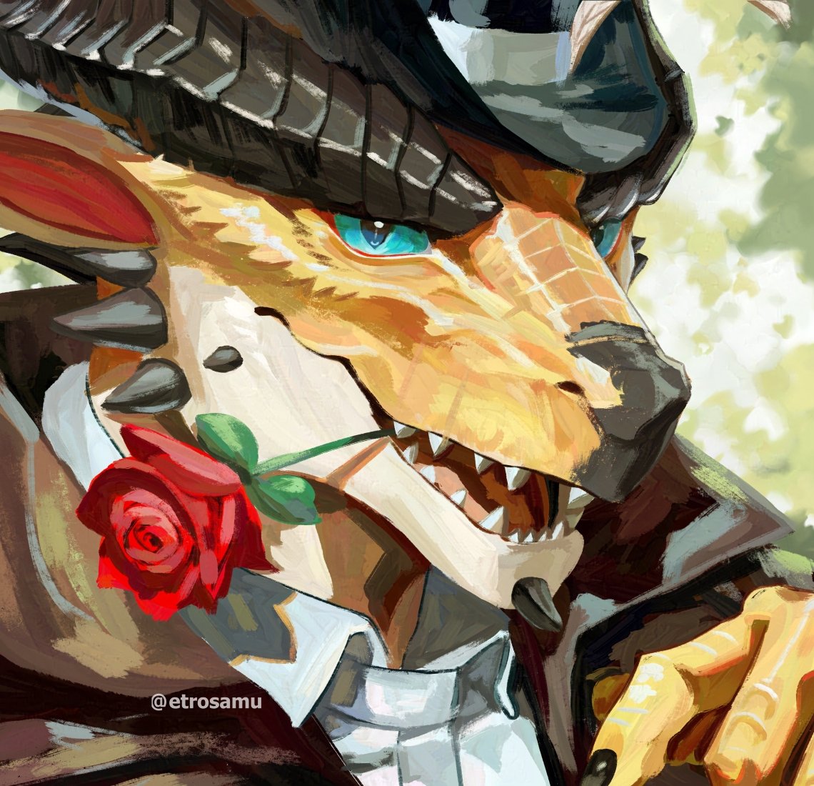 Portrait of my Dragonborn Oc 🐲