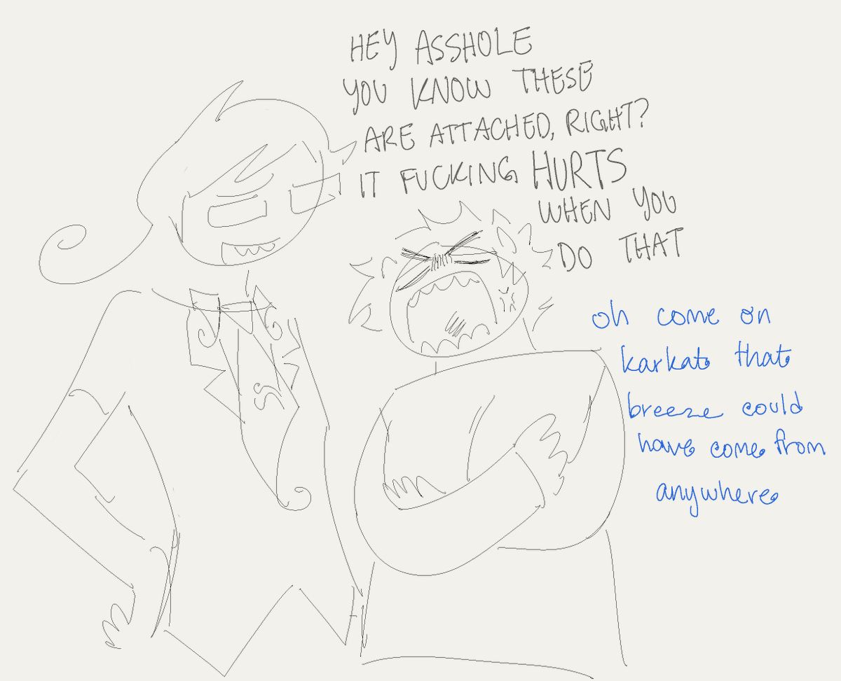 ropponging's tweet photo. karkat letting them hang around june #junekat https://t.co/FBtEQphlGw