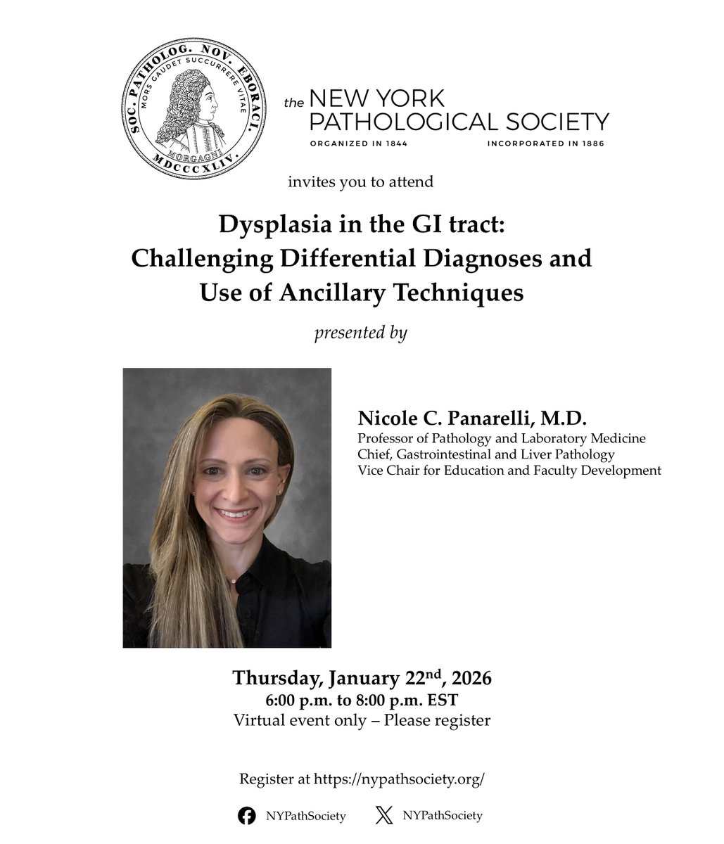 the New York Pathological Society tweet media