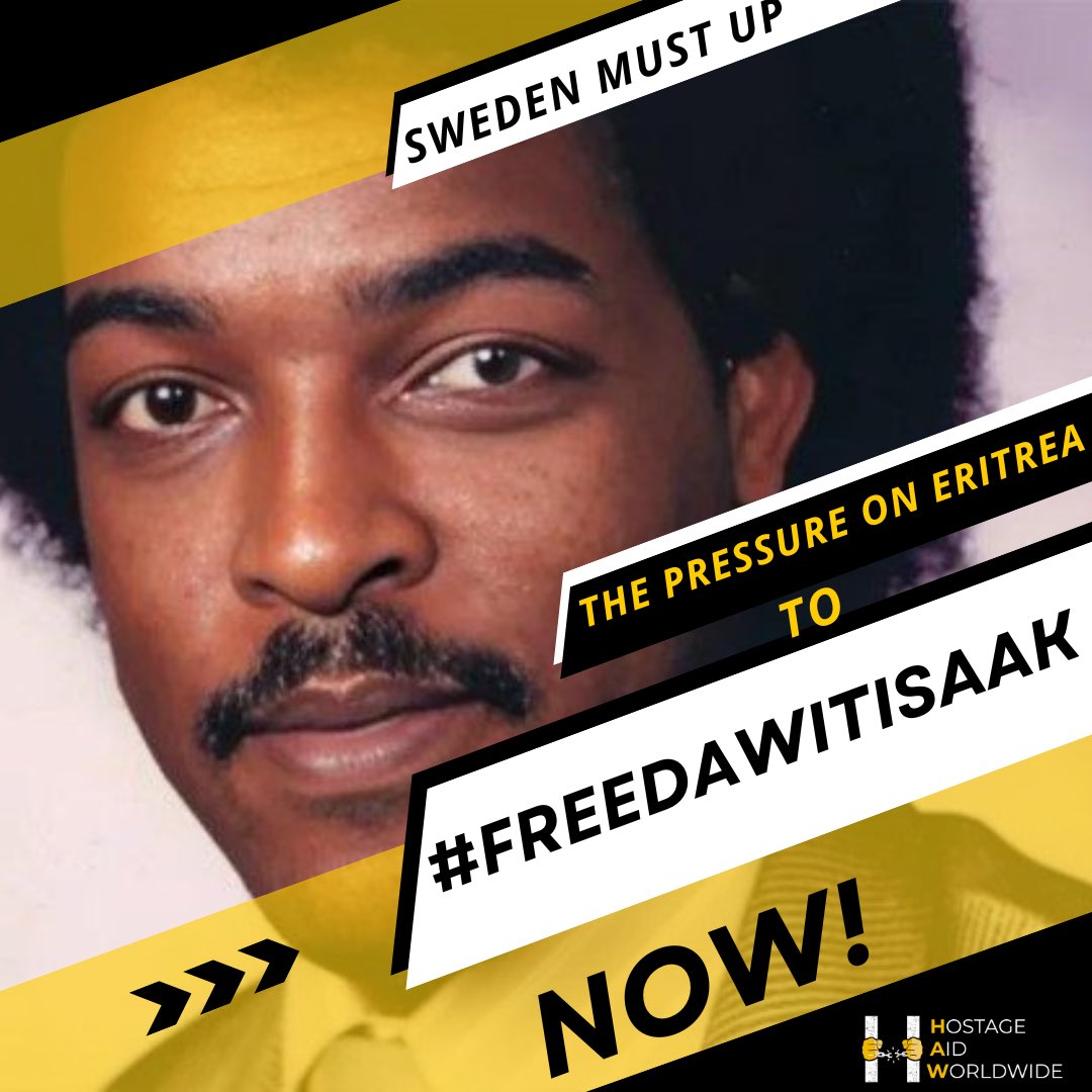 HostageAid's tweet photo. Dear @MariaStenergard, 3 months ago you demanded Dawit Isaak’s release. Today in Eritrea, you likely raised his case & called for his release; a welcome gesture. But after 24 years without trial, words & gestures are not enough. With Eritrea releasing prisoners, NOW is the time: demand Dawit’s release, access, proof of life, medical care, & consequences if ignored. 
Sweden failed Gui Minhai in China; you returned from your recent trip there without him or any concessions regarding his situation.
Don’t leave Eritrea empty-handed as well. Bring Dawit home!
#FreeDawit

@SwedishPM @SweMFA @AmnestySverige @amnesty @pressfreedom @RSF_inter @FreeDawit @pen_int @PEN_Ertra @TheRWCHR @LantosFndn @RSF_RUG @Tunback @Europarl_EN @EP_President @EUCouncil @EritreaMfa @CPJAfrica @bergersus @eu_eeas @kajakallas @UNHumanRights @UN_HRC @JasonPoblete @EvaMariaHall @MehariMeng53005 @Danait4 @BietelhemI @KurdoBaksi @esayasisaak @Edelstam
