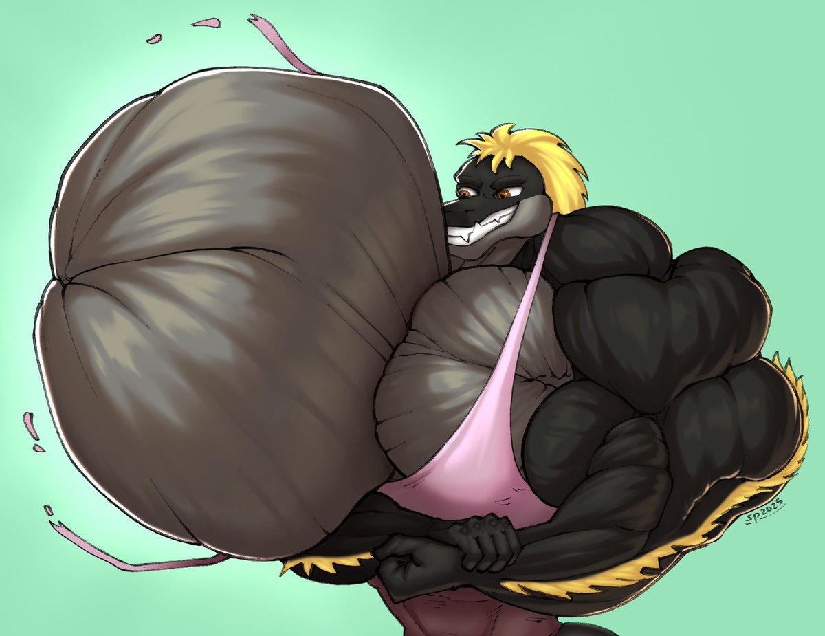 SinewyPendels's tweet image. #pectober YCH for smaragdthegaytor on 🦋
Here's his gator boi Smaragd~ Hope he has another shirt for that =w="