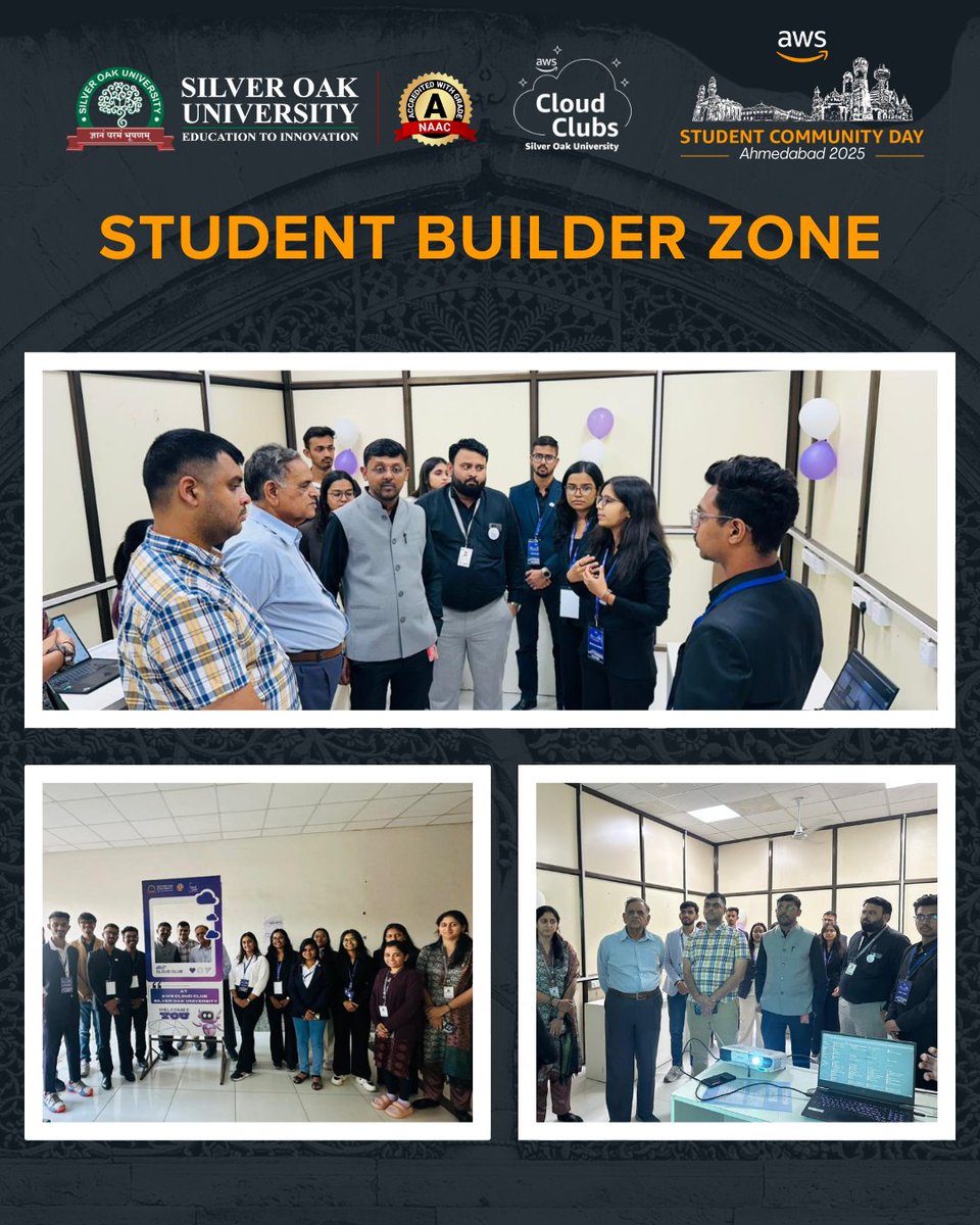 awsccsou's tweet photo. Recapping the Student Builder Zone
At #AWSCCSCDAMD2025, live demos and student-built projects on #Kubernetes, #DataAnalysis, #GenAI &amp; #Serverless turned ideas into real-world impact, earning recognition from speakers and distinguished guests. https://t.co/0RP8CCcaYu