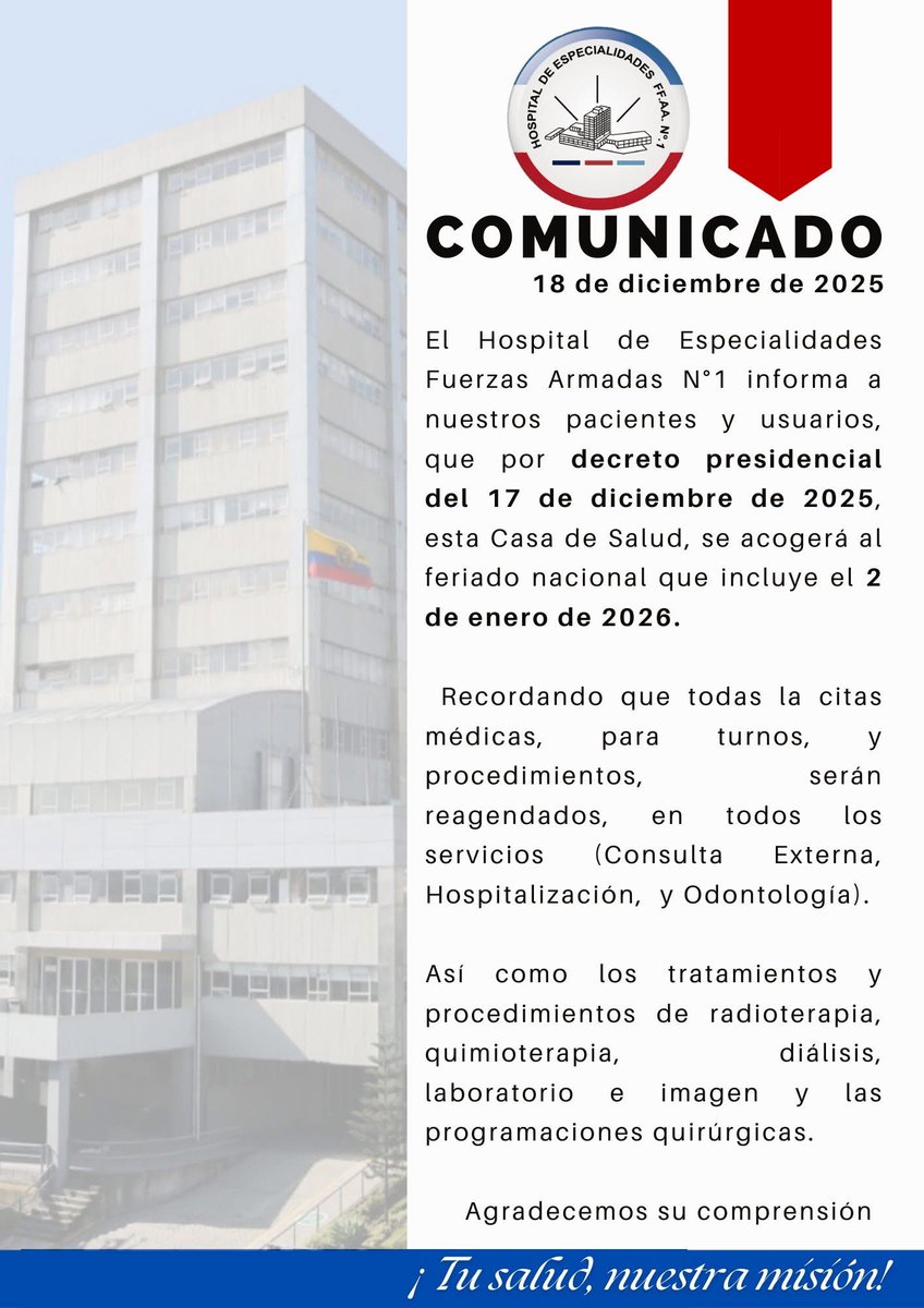 Hospital FF.AA No.1 tweet media