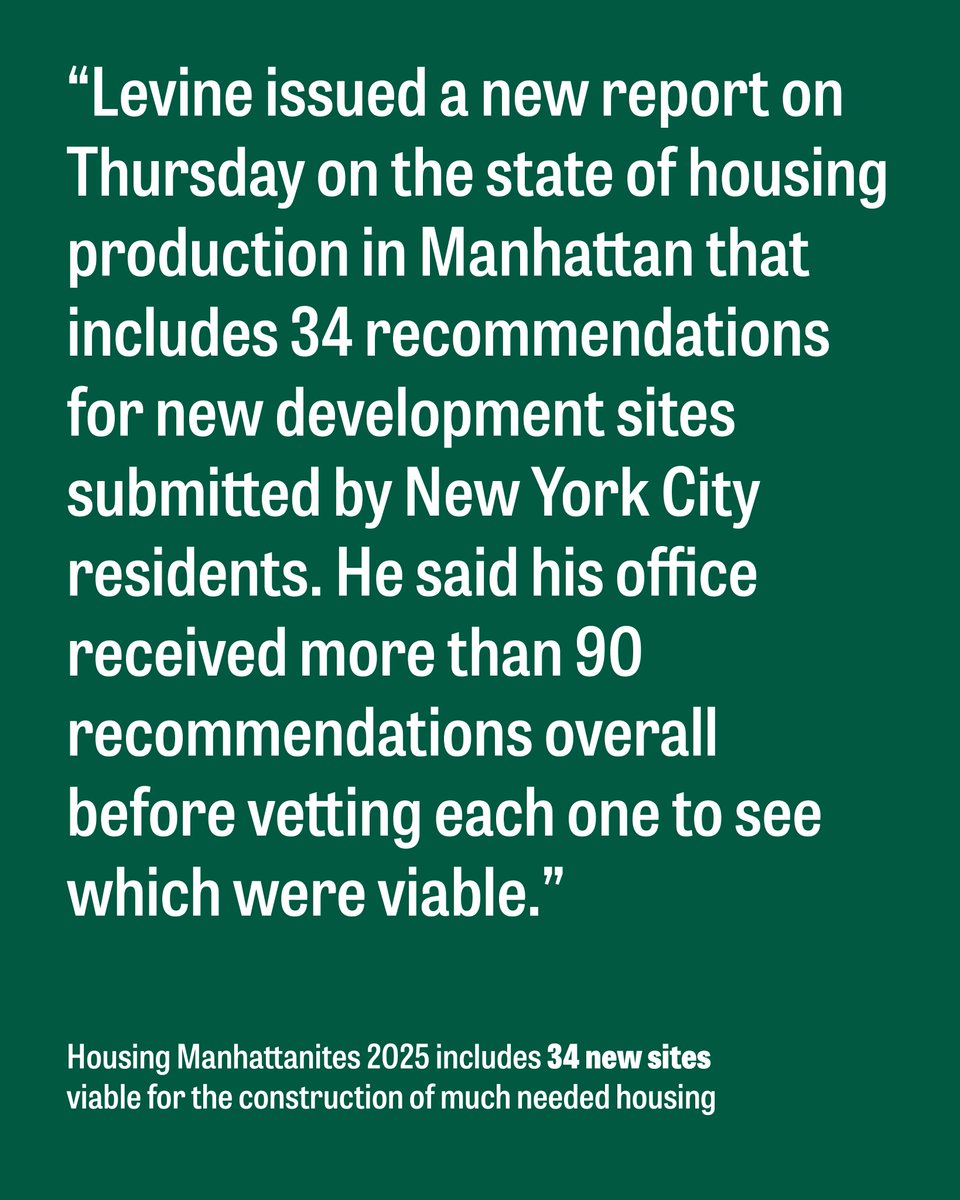 Office of Manhattan Borough President Mark Levine tweet media