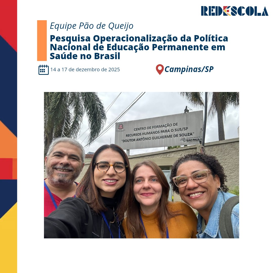 redescola's tweet photo. 📍 Campo da Pesquisa - Campinas
Entre os dias 14 e 17 de dezembro, a pesquisa “Operacionalização da Política Nacional de Educação Permanente em Saúde no Brasil” esteve em Campinas, São Paulo
https://t.co/Hb9wl32SJ4 https://t.co/Wg99t2uBAU