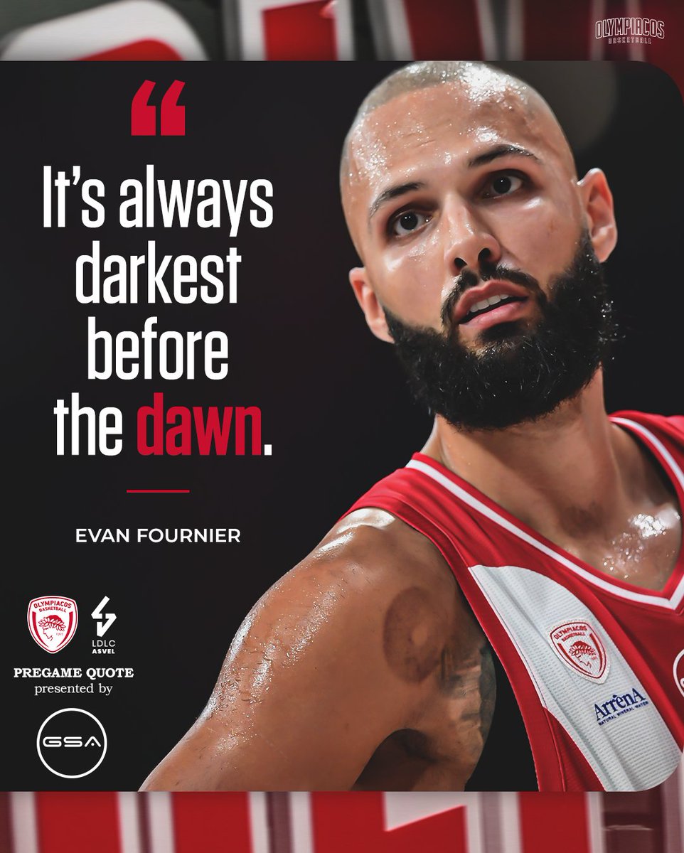 Olympiacos_BC's tweet image. 🎙️ Ο Εβάν Φουρνιέ ενόψει Βιλερμπάν: «Το πιο βαθύ σκοτάδι είναι πριν την αυγή»

💻Διαβάστε ολόκληρες τις δηλώσεις του Γάλλου γκαρντ του #OlympiacosBC 👇

olympiacosbc.gr/el/we-are-olym…