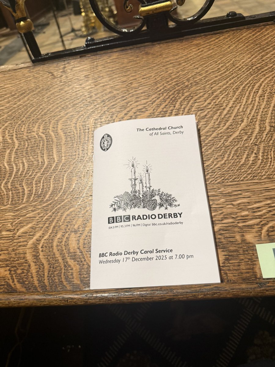 DoubleTimeUK's tweet photo. Great night singing at the @BBCDerby Carol concert last night. Beautiful service and the @DerbyCathedral choir sounded beautiful. https://t.co/VqH2Ipzj4Y