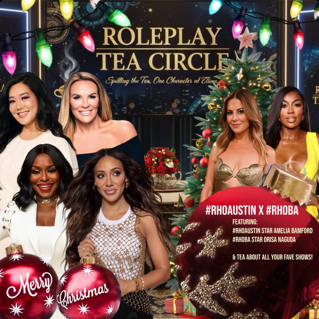 The #RoleplayTeaCircle Holiday Episode drops tomorrow with #RHOBA newbie   <a href="/FirstLadyNaguda/">Orisa Naguda</a> and #RHOAustin firecracker <a href="/AmeliaBamfordRP/">Amelia Bamford</a>. Plus tea from all your favorite roleplay shows!