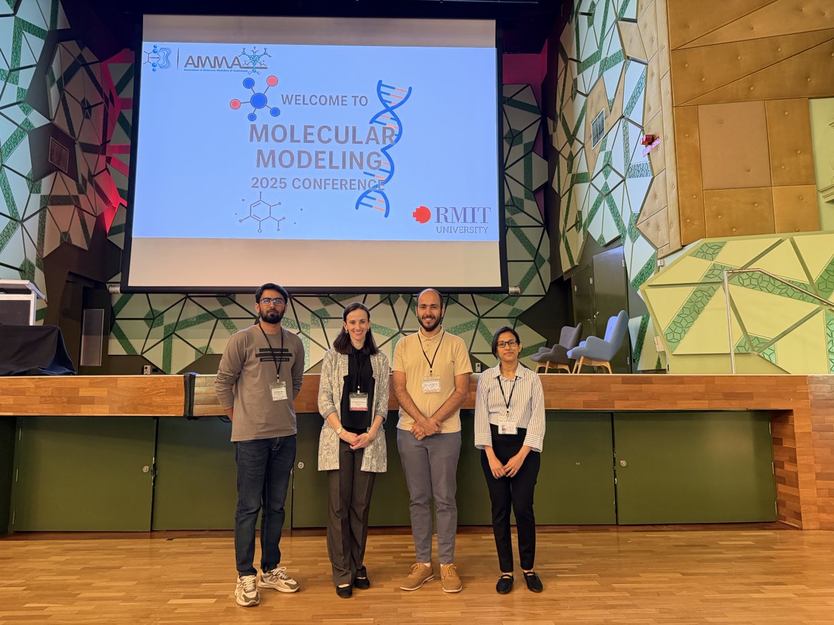 icn2nano's tweet photo. 📰 The Theory & Simulation Group was recently at the #MolecularModelling 2025 Conference in Australia, where it contributed with:
🔹Invited workshop on the latest advances in the #SIESTAcode
🔹Invited talk
🔹Poster presentation
🔹Contributed talk
🤝 Congrats!
#projectALCOAT https://t.co/0bsZUg4mGT