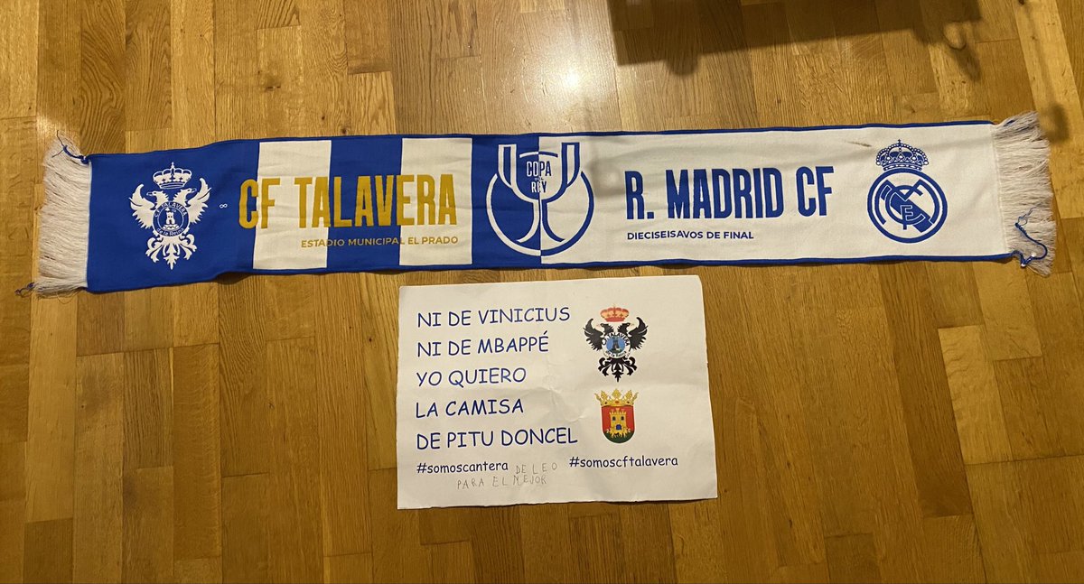 Muchas gracias a ti Raúl, y en especial a Leo.
De todo lo vivido ayer, sin duda fue lo que mas ilusión me hizo.
Eternamente agradecido por vuestro apoyo.
Que orgullo ver como animáis y defendeis al <a href="/CFTalavera/">CF Talavera de la Reina</a> por encima de cualquier rival que venga.
Nos vemos en el Prado🫡