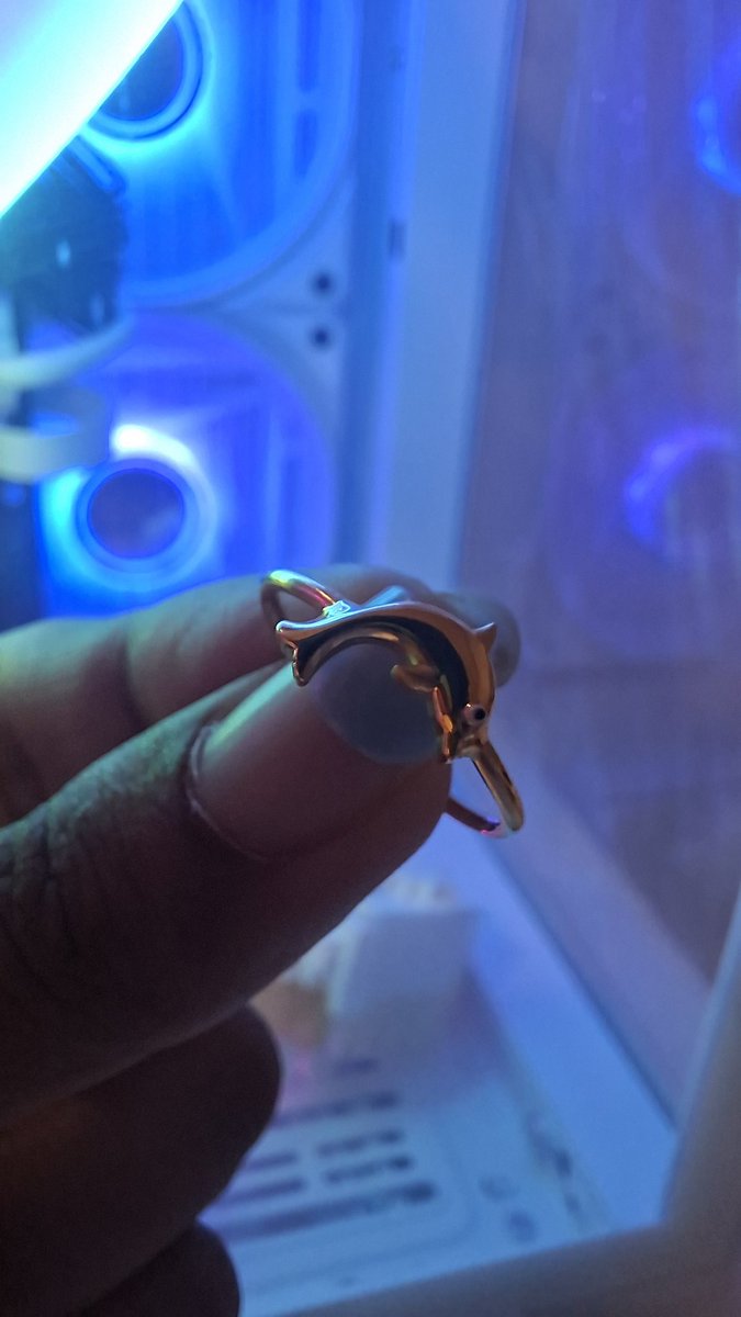 my parents know how much I love sebastian so they got me a 22k gold ring of a fish 😭 i love them so much lmao