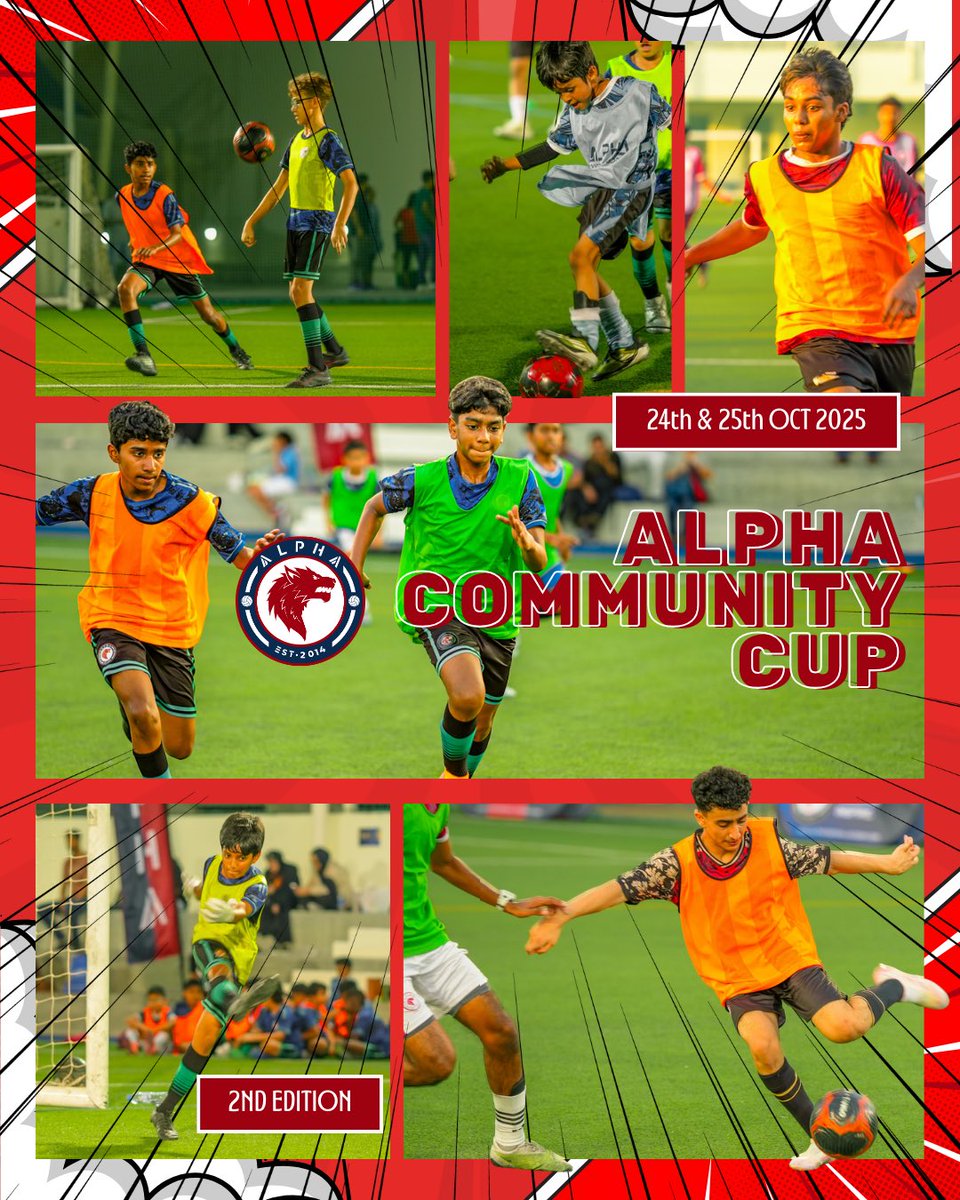 The moments. The energy. The community. ❤💙
Alpha Community Cup ’25 – 2nd Edition is officially in the books.
From effort to execution, every game reflected the Alpha spirit.
Let the memories roll. 📸⚽

#AlphaFootballAcademy #AlphaCommunityCup25 #CompeteAndCelebrate 🐺⚽🏆🥇