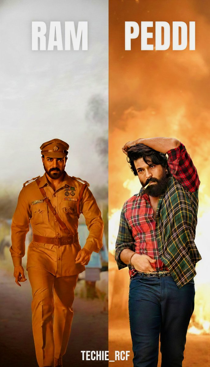 Which look are you vibing with more?

Left: The Royal Force (Ram) 🇮🇳
Right: The Raw Power (Peddi) 🏏

Mega Power Star Ram Charan is truly a chameleon! 🐐🔥

#PeddiRAMpageIn100Days 
#RC
#RamCharan