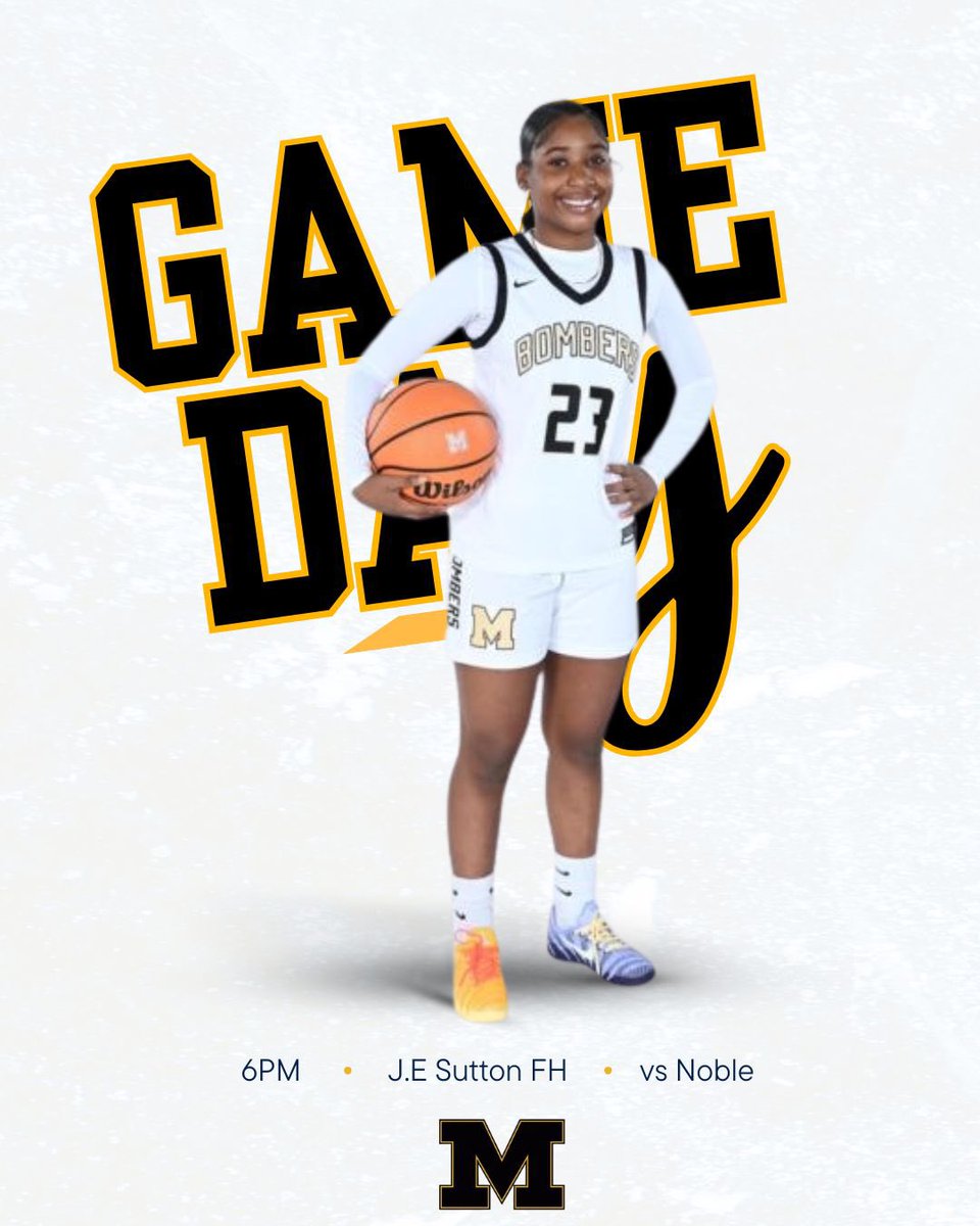 🏀 GAMEDAY

🆚 Noble

🕕 Varsity - 6:00pm

📍 Home - J.E Sutton Fieldhouse 

#WeGotUs