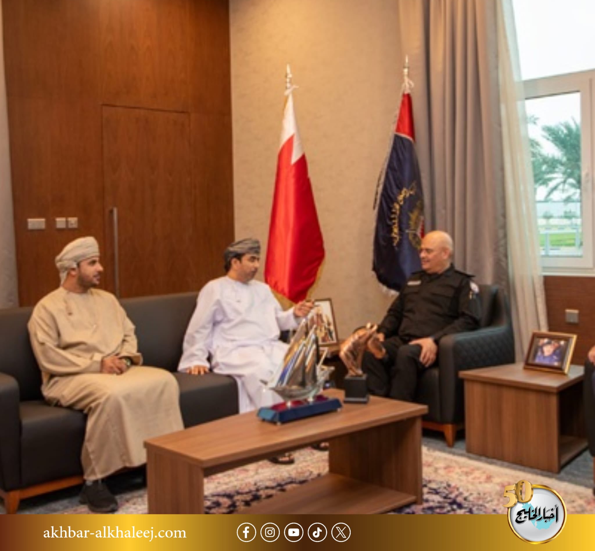 رئيس الشرطة يستقبل رئيس الاتحاد الدولي لالتقاط الأوتاد #البحرين 