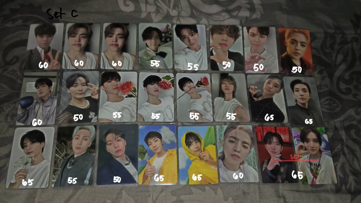wts lfb ph 
✧  seventeen assorted photocards
✧ price on pics, steal fries
✧ follow ratio: set A with ratio : set B
✧ set C can mine alone
✧ all onhand
✧ 50% payo, rembal dop
✧ x sensi impatient 
✧ reply/dm me to mine