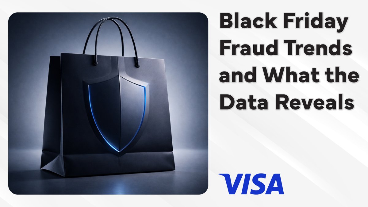 ScamAlliance's tweet image. New insights from Visa show how fraud activity surged during Black Friday 2025, and how advanced detection helped keep shoppers protected during one of the busiest retail moments of the year.

Read here:
na2.hubs.ly/H02HSHL0

#GASA #FraudPrevention #BlackFriday
