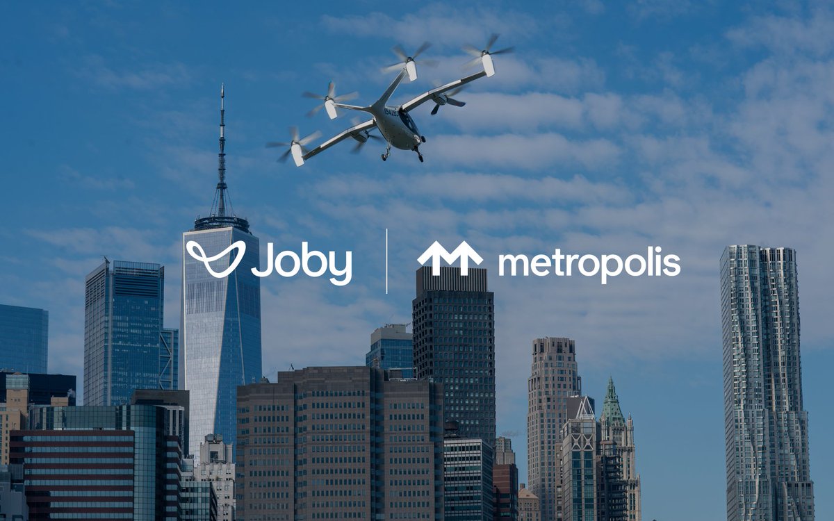 🔵MARKETEVANS: Joby Aviation e Metropolis insieme per sviluppare 25 vertiporti negli Stati Uniti