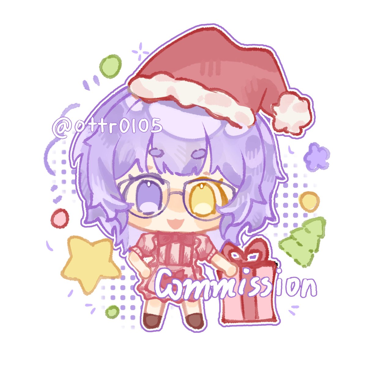 ai_risuuu's tweet photo. Thank you so much for this pretty art @ottr0105 ! 

Happy Holidays to everyone!💜

#DecoRisu https://t.co/c8NfzBhGaz